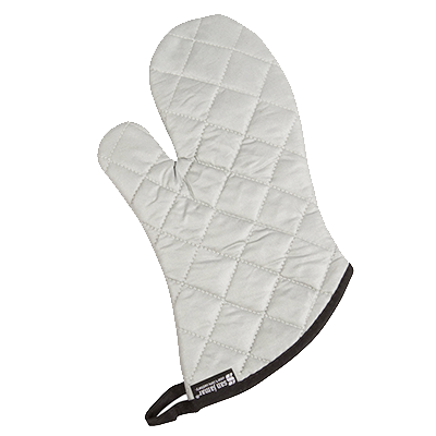 San Jamar 801SG13 13" Silver Oven/Freezer Mitt
