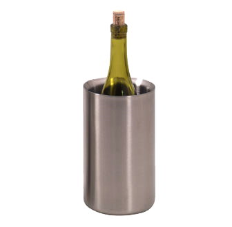 American Metalcraft SWC48 4.75" Dia. x 7.63" H Stainless Steel Wine Cooler