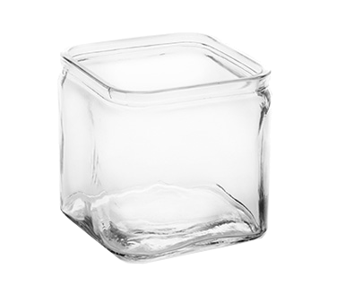 American Metalcraft GJ40 40 Oz. Clear Square Glass Jar