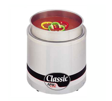 APW Wyott RCW-7 7 qt. Classic Insulated Round Countertop Cooker/Servers - 120v