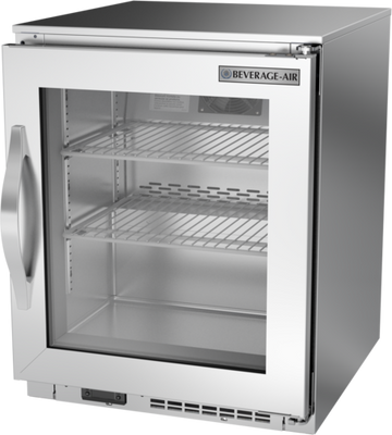 Beverage Air UCF20HC-25-15 20"W One-Section Glass Door Undercounter Ice Cream Freezer