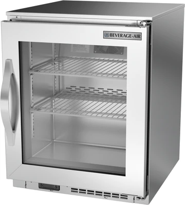 Beverage Air UCF20HC-25-15 20"W One-Section Glass Door Undercounter Ice Cream Freezer