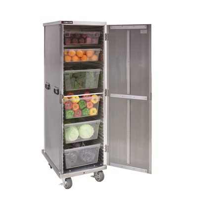 Cres Cor 1091840 70.13" H Aluminum Solid Door Insulated Enclosed Mobile Utility Cabinet