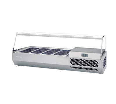 Infrico USA ICT-VIP1330Glass 52.75&quot;W Countertop Refrigerated Ingredient Display Case