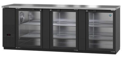 Hoshizaki BB95-G 95.5"W Three-Section Glass Door Refrigerated Back Bar Cooler