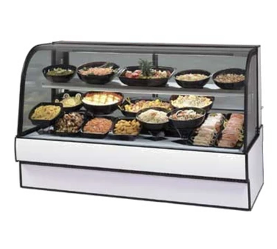 Federal Industries CGR7748CD 77.13"W Curved Glass Refrigerated Deli Case