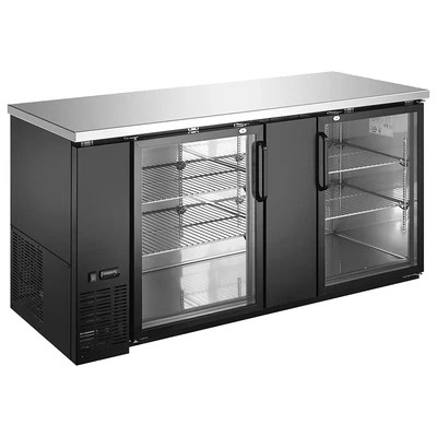 Admiral Craft USBB-6928G 69" W Glass Door U-STAR Back Bar Bottle Cooler