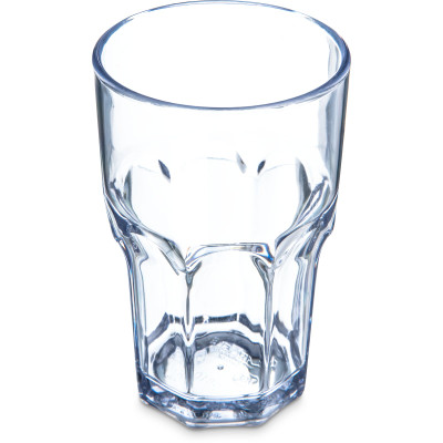 Dinex DX581007 10 Oz. Clear SAN Plastic Faceted Shape Louis Tumbler (72 Per Case)