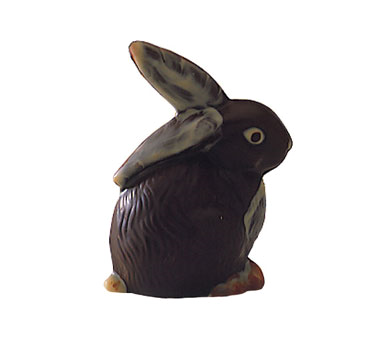 Matfer Bourgeat 382012 Chocolate Mold Textured Rabbit 5"L x 3.5" W Polycarbonate