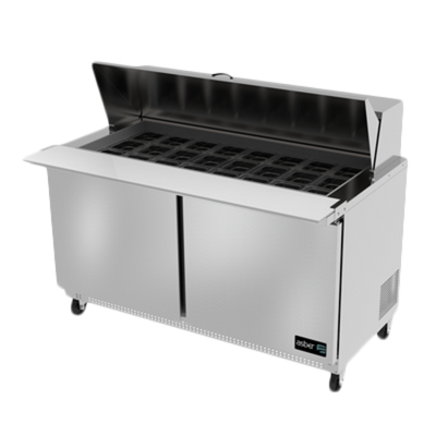 Asber APTM-60-24 60" W Two Door Mega Top Sandwich or Salad Prep Table