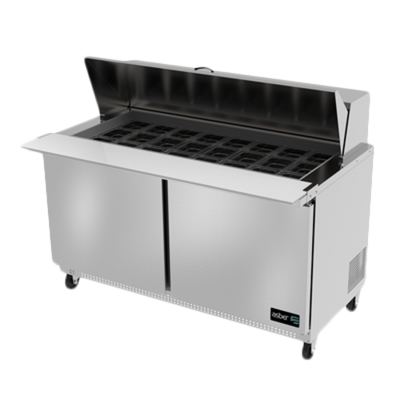 Asber APTM-60-24 60" W Two Door Mega Top Sandwich or Salad Prep Table
