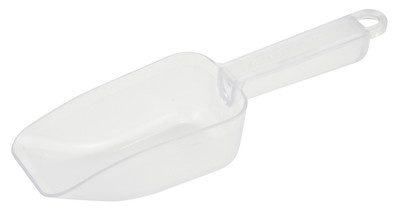 Winco PS-10 10 Oz. Flat Bottom Polycarbonate Utility Scoop