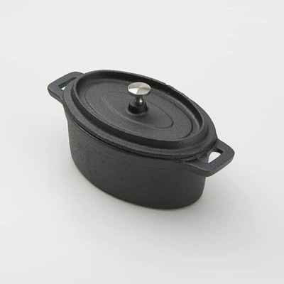 American Metalcraft CIPOV6040 17.5 Oz. Cast Iron Oval Baking Dish