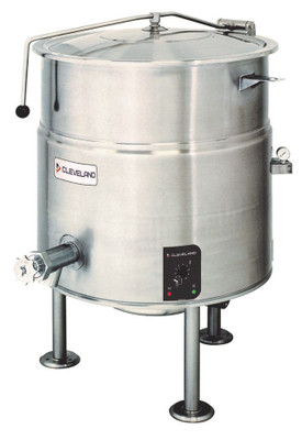 Cleveland KEL25 25 Gallon 2/3 Steam Jacket Design Electric Kettle - 208V