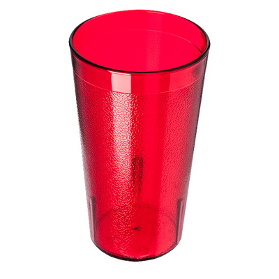 Carlisle 521210 12 Oz. Ruby SAN Plastic Textured Exterior Stackable Tumbler