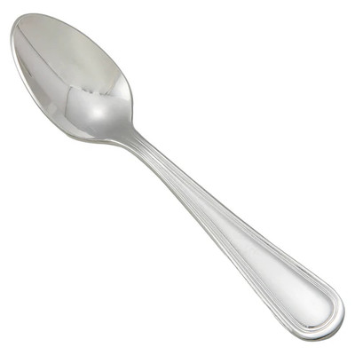 Winco 0021-09 4-1/8" 18/0 Stainless Steel Demitasse Spoon (Contains 1 Dozen)