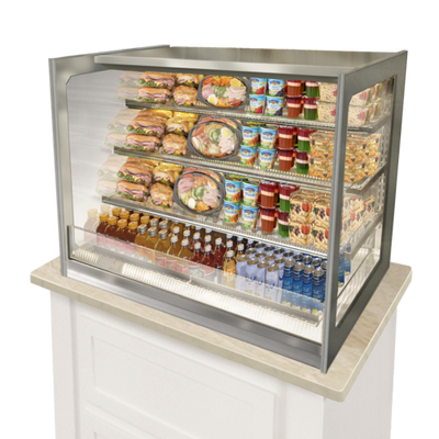 Federal Industries ITRSS3634 36" W Italian Glass Refrigerated Counter Display Case