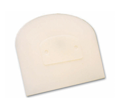 Matfer Bourgeat 112840 Dough Scraper 4-3/4&quot;L x 3-3/4&quot;W Straight Cut Multi-Purpose Polyamide