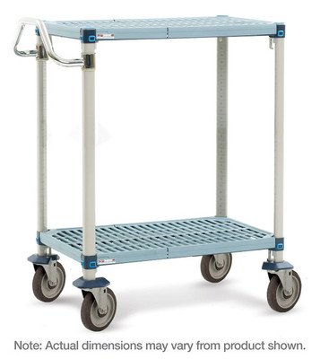 Metro MQUC2436G-25 Utility Cart Polymer Mat Shelves 24"W x 36"D x 40"H