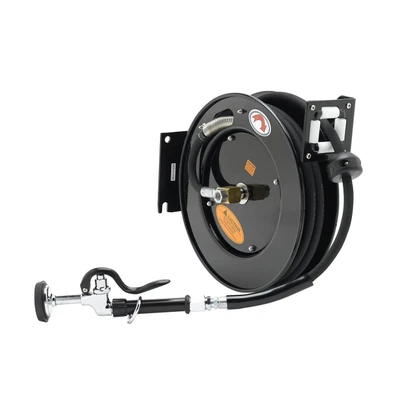 T&amp;S Brass 5HR-232-01 equip Open Hose Reel powder coated steel 3/8"