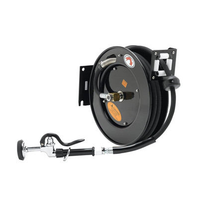 T&S Brass 5HR-232-01 equip Open Hose Reel powder coated steel 3/8"