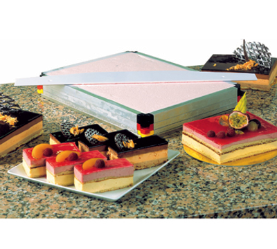 Matfer Bourgeat 370100 23.75" Square Silver Aluminum Stacking Frames Set - 1 Set