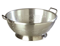 Carlisle 60279 11 Qt. Aluminum Satin Finish Colander