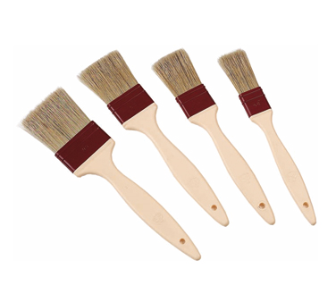 Matfer Bourgeat 116014 Pastry Brush 10" O.A. 1-1/2" Wide Natural Bristles