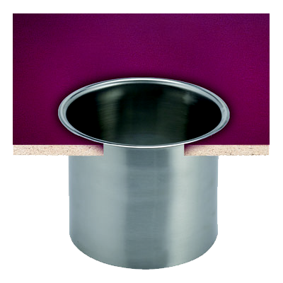 San Jamar L360C In-Counter Trash Chute