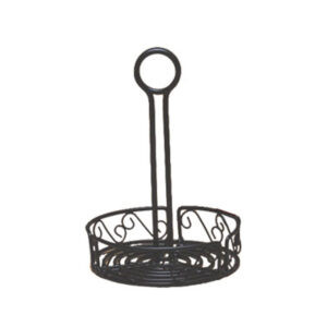 American Metalcraft WBCC6 Ironworks Condiment Rack 6.25" Dia. x 9" H