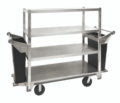 Cres Cor 271-41-5927 4 Shelves Aluminum Queen Mary Cart