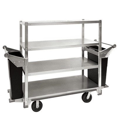 Cres Cor 271415927 61.13" W Aluminum 4 Shelves Queen Mary Cart
