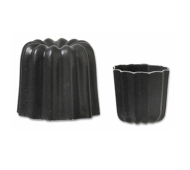 Matfer Bourgeat 340413 Cannele Mold 2-1/2" Dia. x 2-1/2"H Enameled Outside Aluminum - 1 Pack