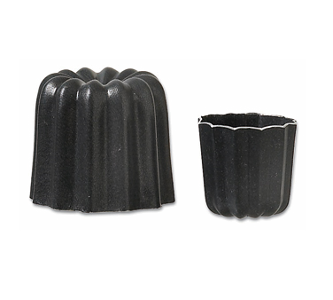Matfer Bourgeat 340413 Cannele Mold 2-1/2" Dia. x 2-1/2"H Enameled Outside Aluminum - 1 Pack