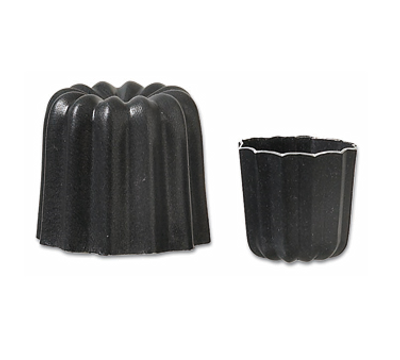 Matfer Bourgeat 340413 Cannele Mold 2-1/2" Dia. x 2-1/2"H Enameled Outside Aluminum - 1 Pack