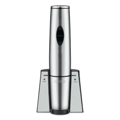 Waring WWO120 Portable Electric Wine Bottle Opener With Recharging Station