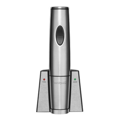 Waring WWO120 Portable Electric Wine Bottle Opener With Recharging Station