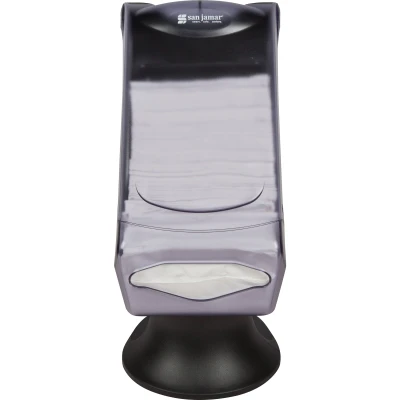 San Jamar H5005SCL Full Fold Countertop Napkin Dispenser Clear