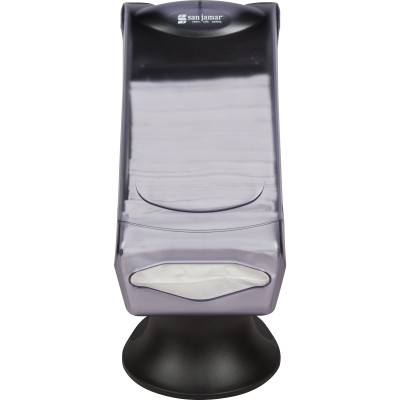 San Jamar H5005SCL Full Fold Countertop Napkin Dispenser Clear