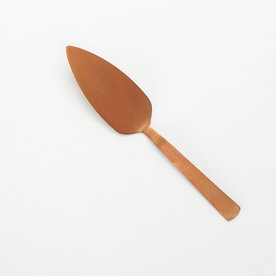 American Metalcraft BVHP10 10" L Hammered 18/0 Stainless Steel Vintage Bronze Finish Pie Server