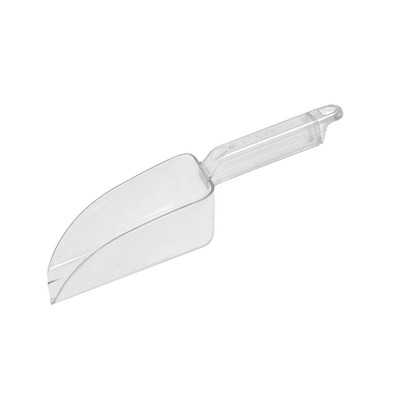 CAC China SCPP-12 12 Oz. Clear Polycarbonate Flat Bottom Utility Scoop
