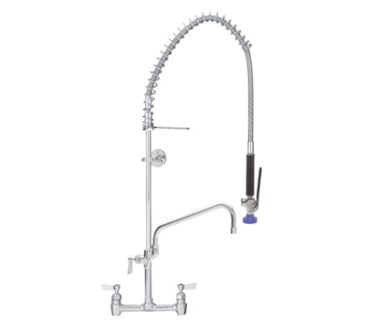Fisher 48920 14" Spout Wall Bracket 8" OC Splash-Mounted Pre-Rinse Unit