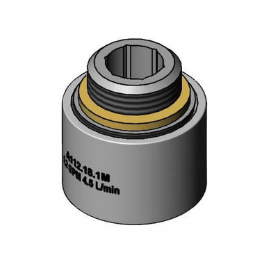 T&S Brass B-0199-07-F12 Aerator vandal resistant 1.2 GPM 3/8"