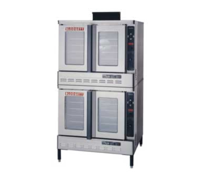 Blodgett DFG-100 DBL Liquid Propane Double-Deck Convection Oven - 55,000 BTU/Deck