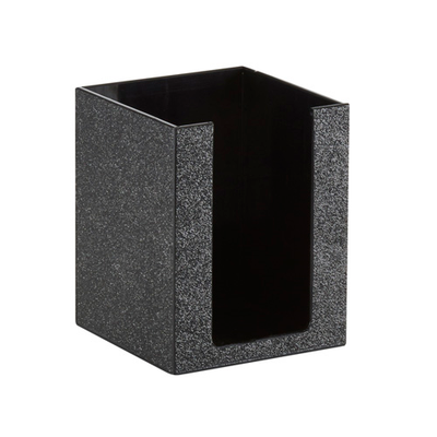 Cal-Mil 22036-55-13 Black 4-3/4"W x 4-3/4"D 6-1/4"H Cup/Lid Holder