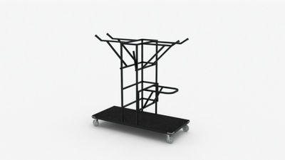 Eastern Tabletop H991T8 Hub Buffet Storage Table Cart