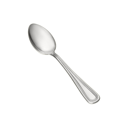 CAC China 2008-03 7.25" L Stainless Steel Heavy Weight Pearl Dinner Spoon (50 Dozen Per Case)
