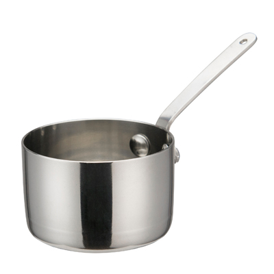 Winco DCWA-102S
 2-3/4&quot;
 5 Oz.
 Stainless Steel
 Round
 Mini Sauce Pan