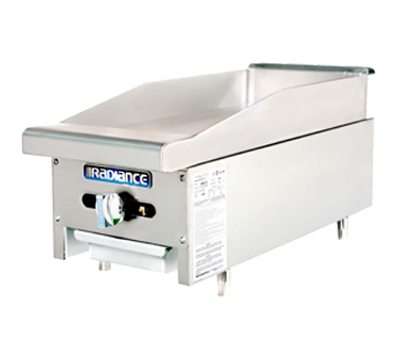 Turbo Air TAMG-12-NG 12&quot; Natural Gas Countertop Radiance Griddle - 22,000 BTU