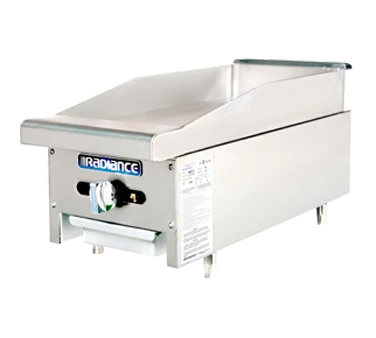 Turbo Air TAMG-12-NG 12" Natural Gas Countertop Radiance Griddle - 22,000 BTU